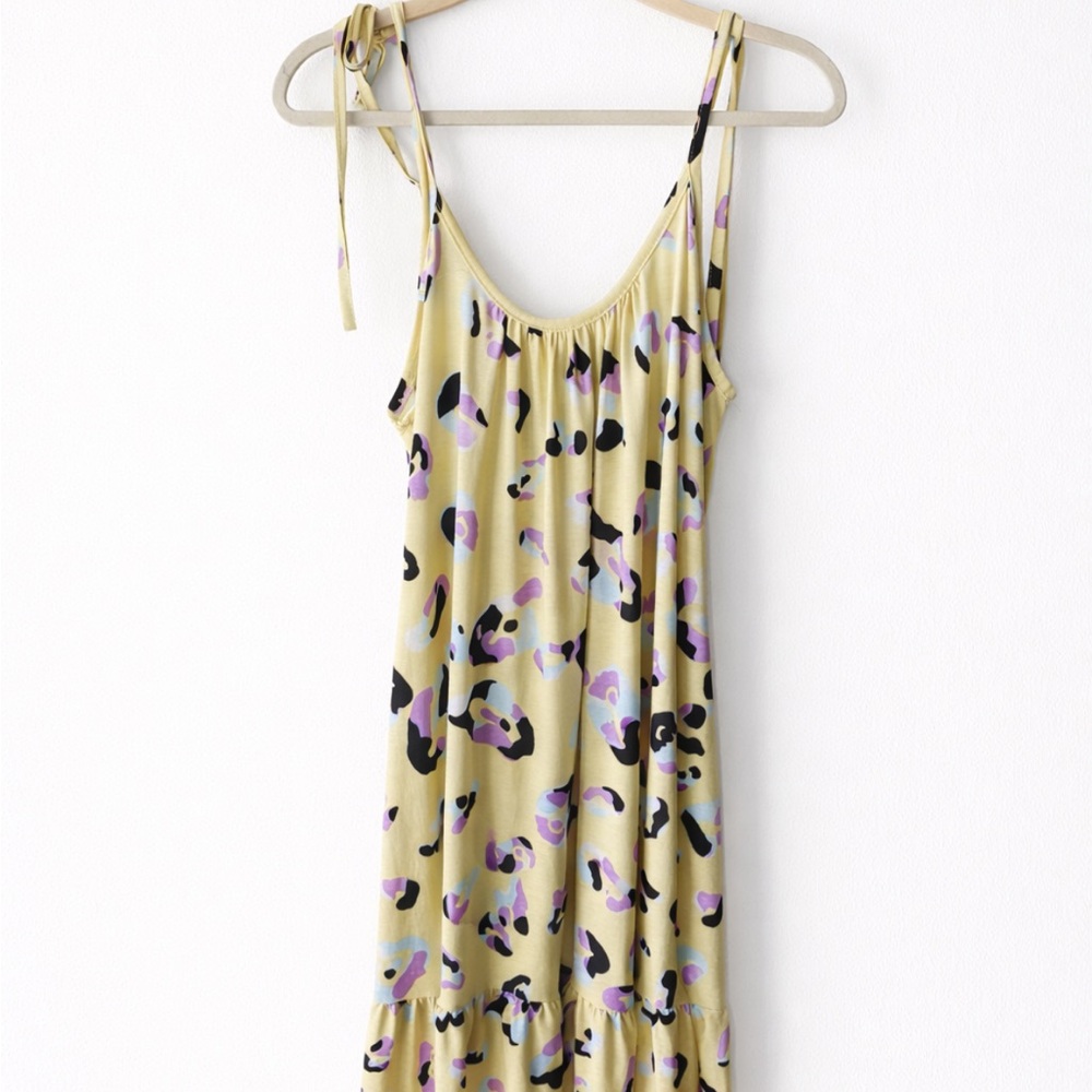 Sew In Love Leopard Print Sleeveless Dress Medium